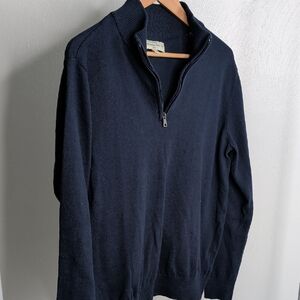 Hawker Rye Men's Navy Half-Zip Sweater